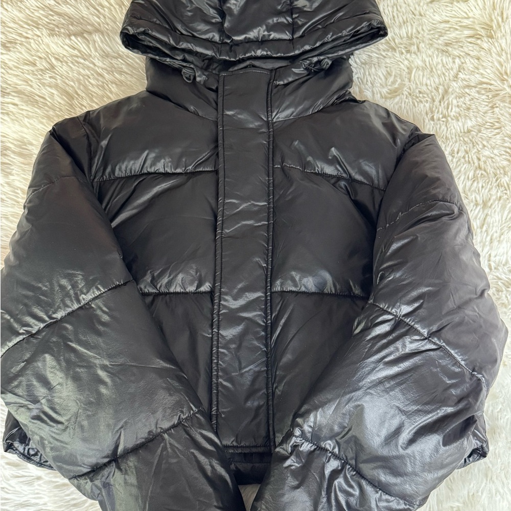 Fabletics Black Puffer Jacket - image 1
